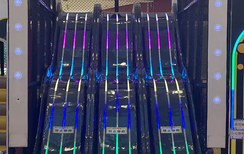 Customized Indoor Fiberglass Light Slide Equipment Play Area